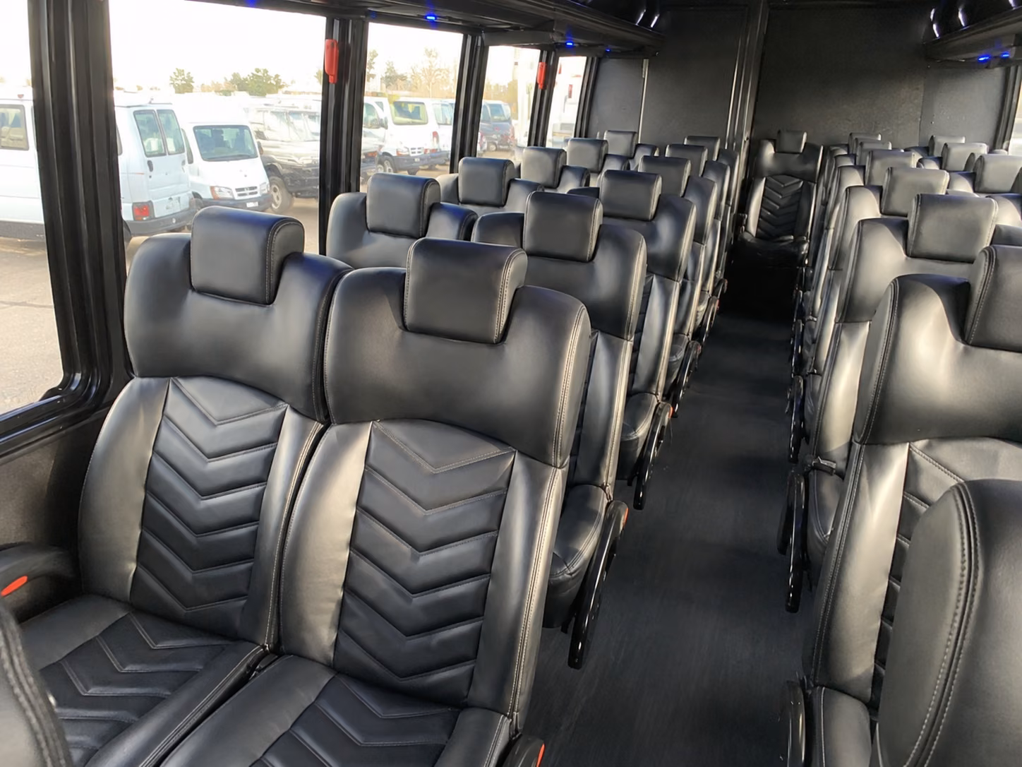 lansing 15 passenger minibus inside
