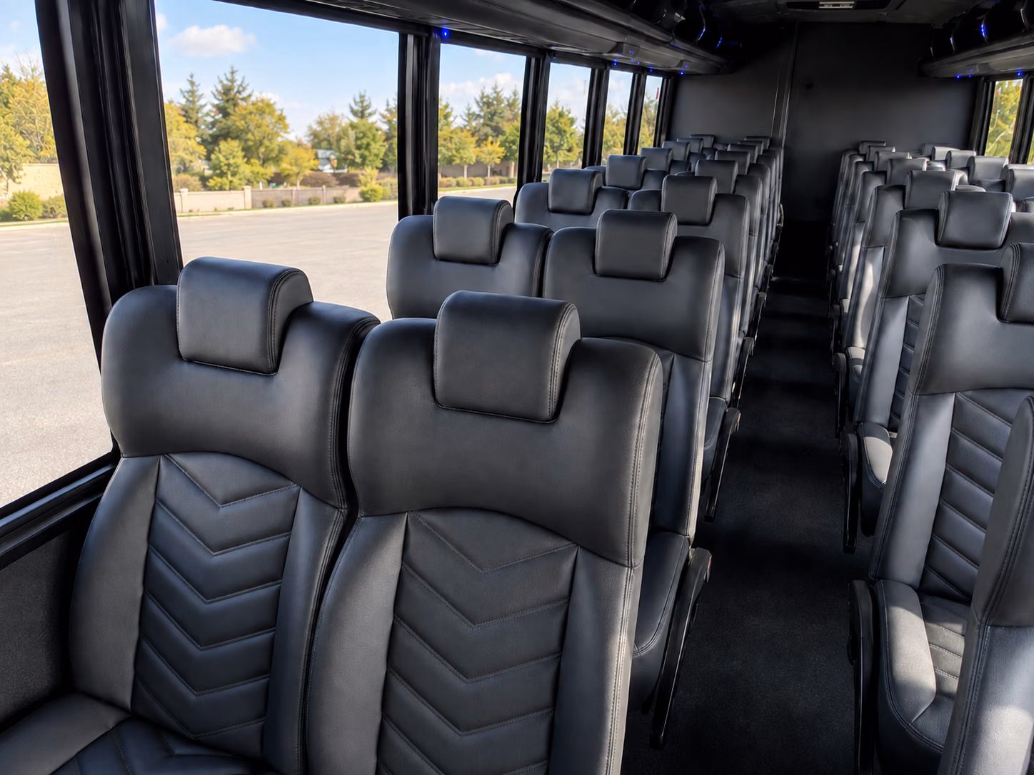 lansing 18 passenger minibus interior