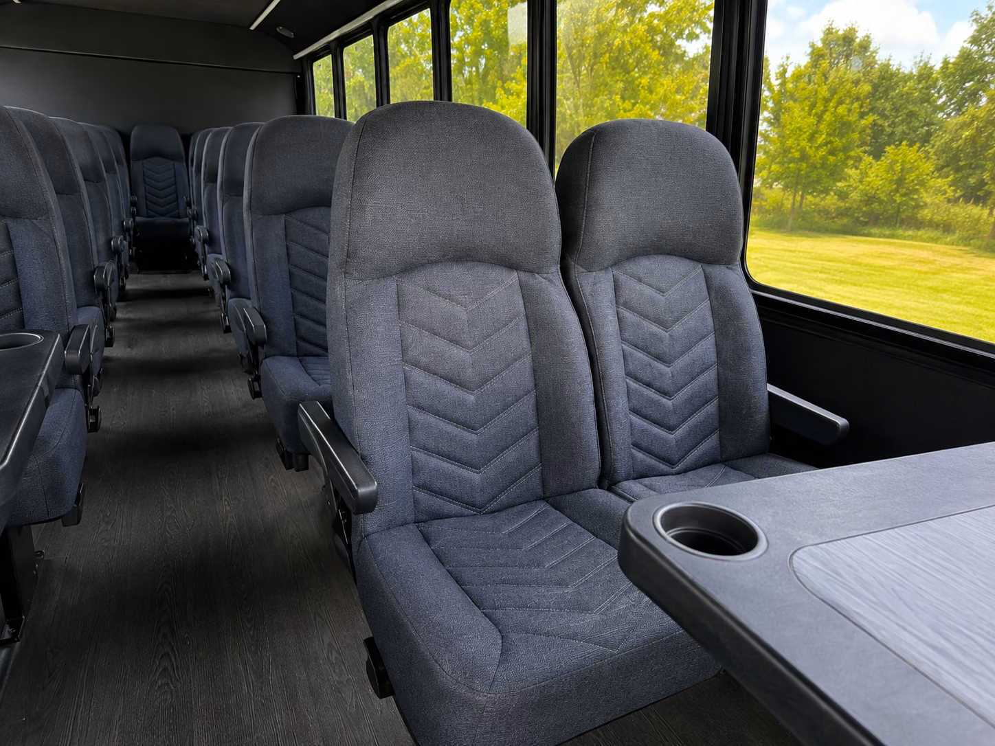lansing 20 passenger minibus interior