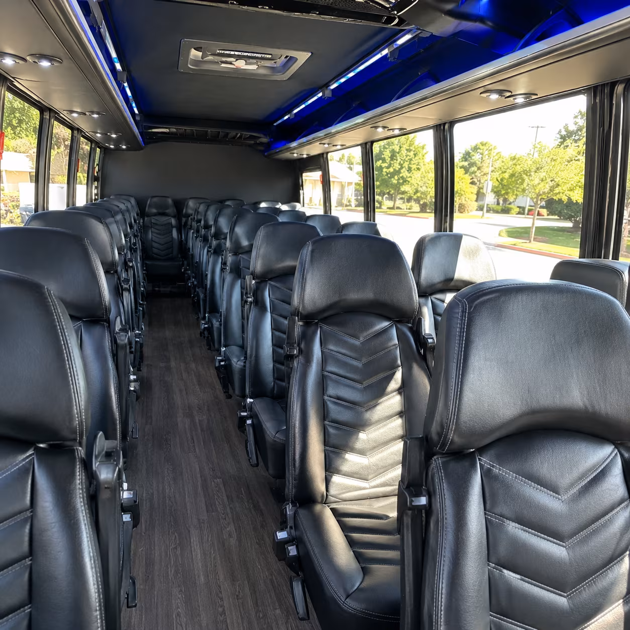 lansing 28 passenger minibus inside