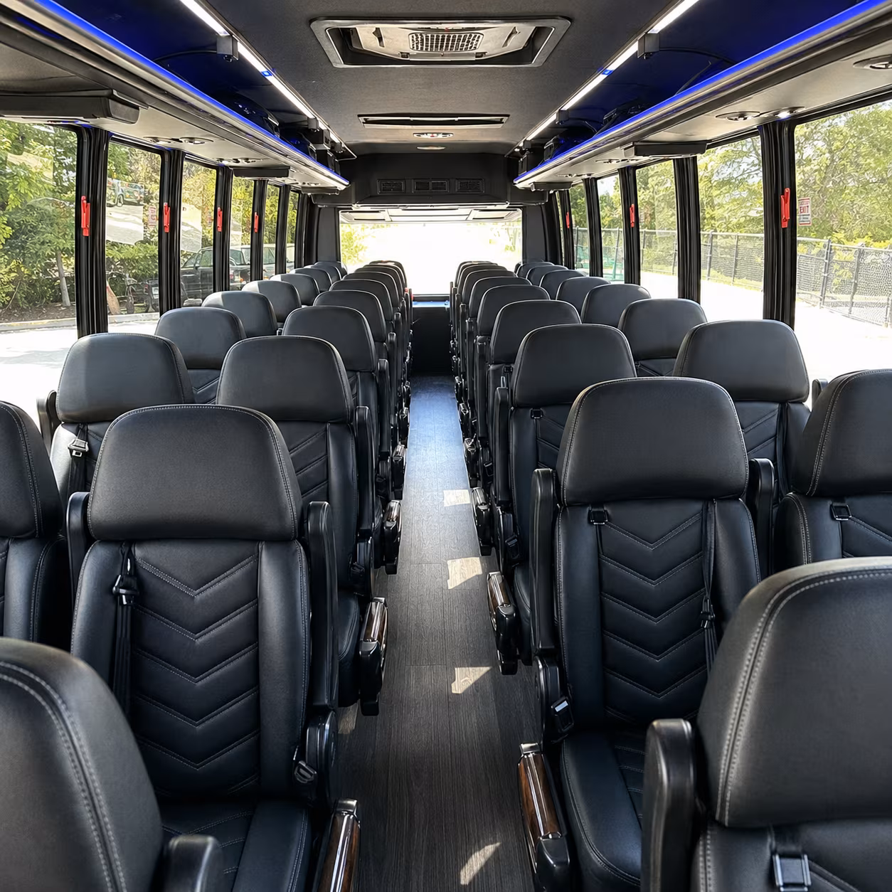 lansing 35 passenger minibus interior