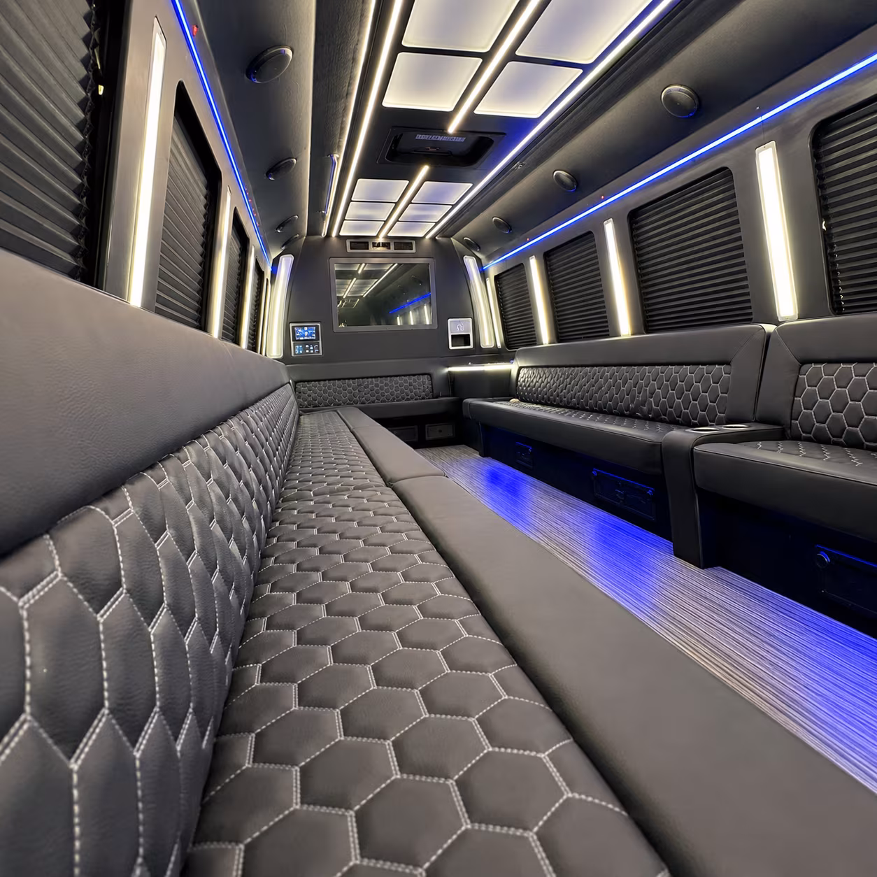 lansing party bus inside