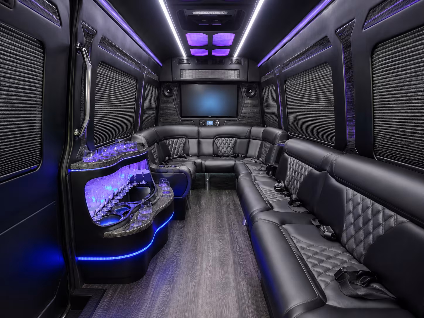 lansing sprinter limousine inside